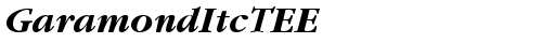 GaramondItcTEE Bold Italic TrueType-Schriftart