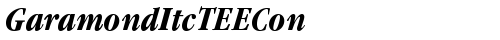 GaramondItcTEECon Bold Italic TrueType-Schriftart