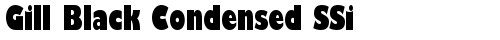 Gill Black Condensed SSi Bold Truetype-Schriftart kostenlos