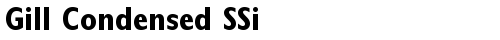 Gill Condensed SSi Bold Truetype-Schriftart kostenlos