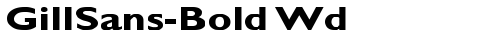 GillSans-Bold Wd Regular free truetype font