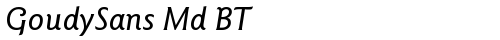 GoudySans Md BT Italic truetype шрифт