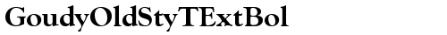 GoudyOldStyTExtBol Regular truetype font