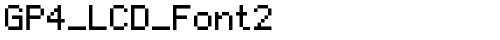 GP4_LCD_Font2 Dot Matrix truetype font