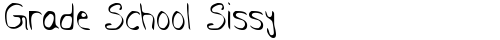 Grade School Sissy Regular free truetype font
