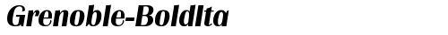 Grenoble-BoldIta Regular truetype шрифт