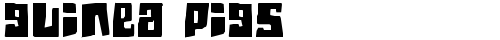 Guinea pigs Regular truetype шрифт