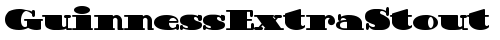 GuinnessExtraStout Regular truetype шрифт