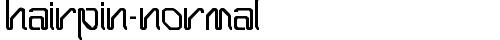 Hairpin-Normal Regular free truetype font