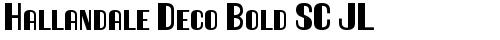 Hallandale Deco Bold SC JL Regular truetype шрифт бесплатно