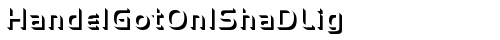 HandelGotOnlShaDLig Regular truetype шрифт