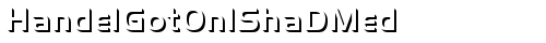 HandelGotOnlShaDMed Regular truetype шрифт