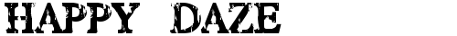HAPPY DAZE Regular truetype font