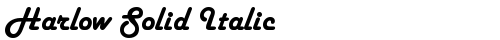 Harlow Solid Italic Italic truetype font