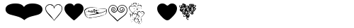 Hearts BV Regular truetype font