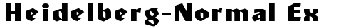Heidelberg-Normal Ex Regular truetype font