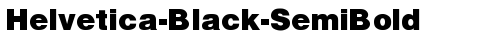 Helvetica-Black-SemiBold Regular truetype font