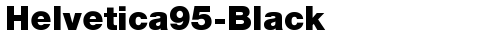 Helvetica95-Black Bold truetype font