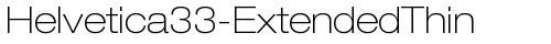 Helvetica33-ExtendedThin Thin TrueType police