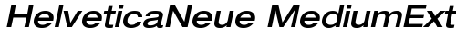 HelveticaNeue MediumExt Oblique Truetype-Schriftart kostenlos