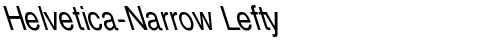 Helvetica-Narrow Lefty Regular fonte gratuita truetype