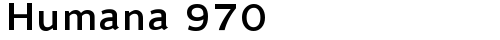 Humana 970 Regular truetype font