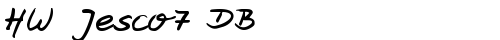HW Jesco7 DB Normal TrueType-Schriftart