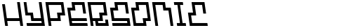 Hypersonic Regular font TrueType