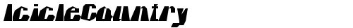 IcicleCountry Regular truetype font
