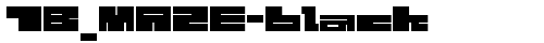 1B_MAZE-black Regular truetype шрифт