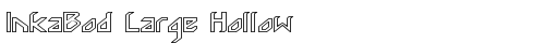 InkaBod Large Hollow Regular truetype шрифт бесплатно