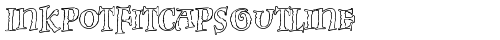 InkpotFitcapsOutline Regular truetype font