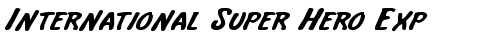 International Super Hero Exp Expanded free truetype font