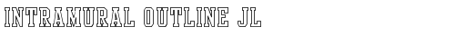 Intramural Outline JL Regular truetype font
