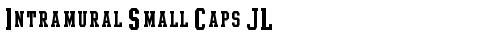 Intramural Small Caps JL Regular truetype font