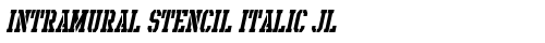 Intramural Stencil Italic JL Regular fonte gratuita truetype