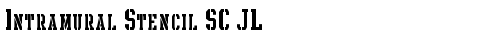 Intramural Stencil SC JL Regular truetype font