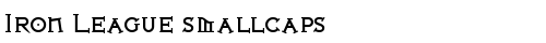Iron League smallcaps Bold truetype font