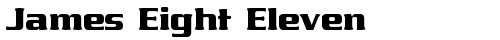 James Eight Eleven Regular Truetype-Schriftart kostenlos