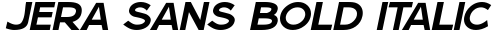 Jera Sans Bold Italic JL Regular Truetype-Schriftart kostenlos