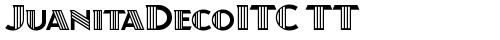 JuanitaDecoITC TT Regular truetype шрифт