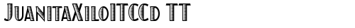 JuanitaXiloITCCd TT Regular font TrueType