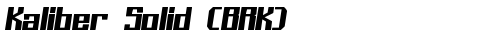 Kaliber Solid (BRK) Regular free truetype font