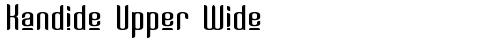 Kandide Upper Wide Regular truetype шрифт