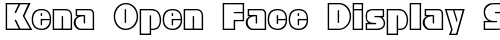 Kena Open Face Display SSi Regular truetype font
