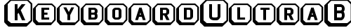KeyboardUltraBold Regular truetype шрифт