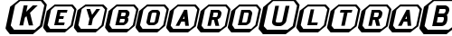 KeyboardUltraBold Italic truetype шрифт