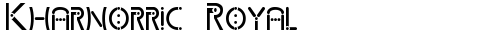 Kharnorric Royal Regular truetype font