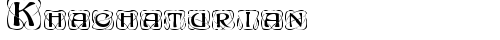 Khachaturian Capitals free truetype font