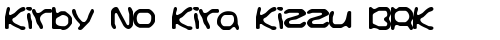Kirby No Kira Kizzu BRK Regular truetype шрифт